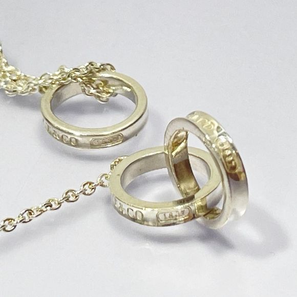 Tiffany 1837 Interlocking Ring Necklace Silver - Picture 11 of 13